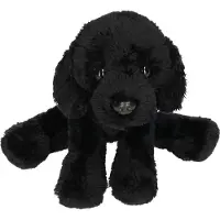 Suki pluche knuffeldier hond - Zwarte Labrador - 15 cm - Honden knuffels - huisdieren knuffels