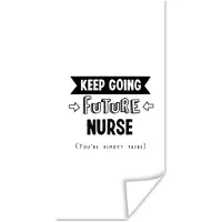 PosterMonkey Poster Quote - Verpleger - Studeren - 80x160 cm