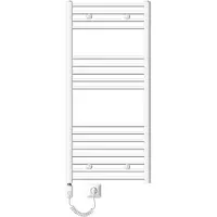 ECD-Germany Badkamerradiator Elektrisch 600x1200 Mm Wit, Gebogen, 900w