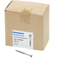 Hoenderdaal Spaanplaatschroef Rvs-A2 Platkop deeldraad Torx TX20 4.0X50/30 | 200 stuks - 0206.30.25901