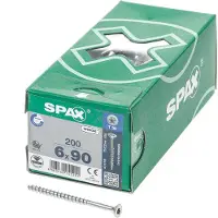 Spax 0191010600905 R 88091 Senkkopf/T-STAR TG Houtschroef 6 mm 90 mm T-STAR plus Staal WIROX 200 stuk(s)