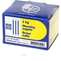 Hoenderdaal Draadnagel Messing Bombekop 1.5X20 | 1 kg - 8003.20.00310