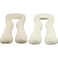 Viking Choice Zwangerschapskussen - 300 cm - 100% katoen - crème en beige geruit