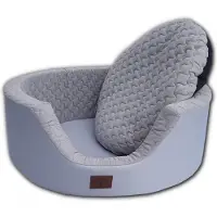 Viking Choice Luxe hondenmand XXL - 90 x 30 cm - wasbare hoes - grijs - hondenbed hondensofa hondemand hondebed