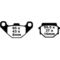 EBC Fa-tt Series Carbon Fiber Offroad Fa067tt Remblokken
