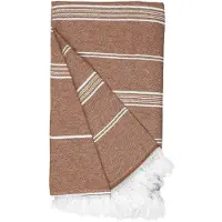 The One Towelling hamamdoek Recycled - Roest oranje