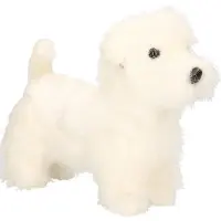 Hansa pluche West Highland Terrier - knuffelhond - 26 cm - levensecht - realistisch