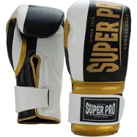 Super Pro Combat Gear (thai)Bokshandschoenen Bruiser Zwart/Goud/Wit 12oz