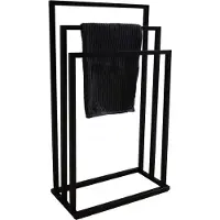Viking Choice Badkamerhanger handdoekenrek 3 armen zwart