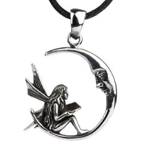 EtNox - pendant Elf in Moon - 925 silver