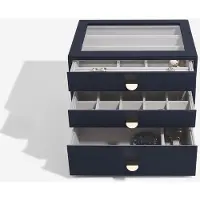 Stackers PEBBLE NAVY - Sieradendoos - Juwelendoos - Sieradenhouder - Sieraden Organizer
