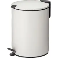 kela Prullenbak Mats met Pedaal Wit 5 liter