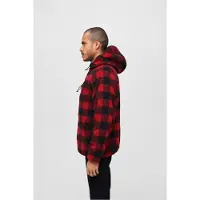 Brandit Fleece jas rood / zwart