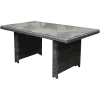 AVH-Collectie San Marino lounge-diningtafel 146x84,5xH66,5 cm grijs