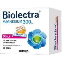 Hermes Arzneimittel GmbH Biolectra Magnesium 300 mg, direct sinaarssmaak, pellets in stickverpakkingen, 60 zakjes