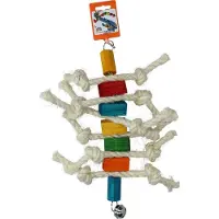Birrdeeez Caterpillard Bird Toy (Wood & Rope)