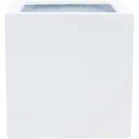 Pottery Pots Bloempot Essential Block M Glossy White 40 x 40 x 40 cm