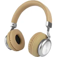 Fontastic 255038 On-Ear Bluetooth Koptelefoon - Bass+ - Line-in functie - Zandkleurig/Zilver