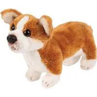 Suki Knuffel hond - Corgi - bruin - 13 cm - pluche - knuffeldier - hondenknuffel - Speelgoed knuffelbeesten - Honden soorten