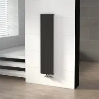 Maxaro Uranus Designradiator | 28x120 cm Donkergrijs 599 Watt Aluminium Centrale verwarming