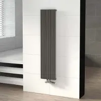 Maxaro Uranus Designradiator | 28x120 cm Lichtgrijs 599 Watt Aluminium Centrale verwarming