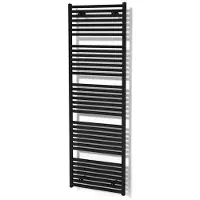 Maxaro Zeus Handdoekradiator | 60x204 cm Mat zwart 1933 Watt Aluminium Centrale verwarming