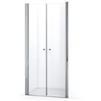 Maxaro Zircon Comfort Douchedeur | 100 cm Chroom Helder glas Pendeldeur