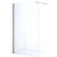 Maxaro Zircon Essence Inloopdouche | 120 cm Chroom Helder glas Vaste wand