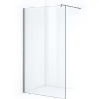 Maxaro Onyx Inloopdouche | 123 cm Chroom Helder glas Vaste wand