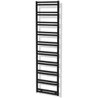Maxaro Sirius Handdoekradiator | 50x187 cm Mat zwart 1054 Watt Aluminium Centrale verwarming