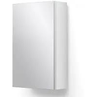 Maxaro Spiegelkast Lato 40x62cm Hoogglans Wit 1 Deur Badkamer Spiegelkast | Spiegelkast Badkamer | Spiegelkast met Verlichting