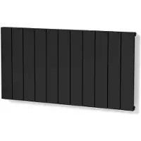 Maxaro Jupiter Designradiator | 104x60 cm Mat zwart 1173 Watt Aluminium Centrale verwarming