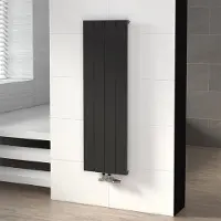 Maxaro Jupiter Designradiator | 37,5x120 cm Mat zwart 701 Watt Aluminium Centrale verwarming