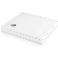 Maxaro Hoge Douchebak 100x90cm Rechthoek SMC Hoogglans Wit | Douchebakken | Complete Douchebak | Douchevloer