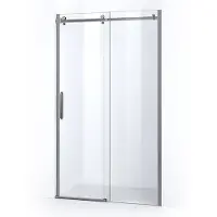 Maxaro Crystal Allure Douchedeur 110 cm Chroom Helder Glas Schuifdeur | Douchedeur Schuifdeur | Schuifdeur Douche | Schuifwand douche