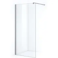 Maxaro Onyx Inloopdouche | 93 cm Chroom Helder glas Vaste wand - Douchewand - Glaswand Douche