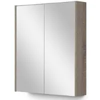 Maxaro Spiegelkast Met Verlichting Modulo 60x70cm Eiken Badkamer Spiegelkast | Spiegelkast Badkamer | Spiegelkast met Verlichting