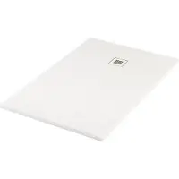 Maxaro Douchebak 140x80cm Rechthoek Mineraalmarmer Wit