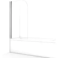 Maxaro Zircon Comfort Badwand | 80 cm Chroom Draaibaar Helder glas