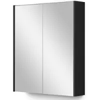 Maxaro Spiegelkast Met Verlichting Modulo 60x70cm Mat Zwart Badkamer Spiegelkast | Spiegelkast Badkamer | Spiegelkast met Verlichting