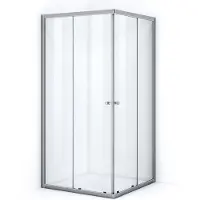 Maxaro Ruby Essence Douchecabine | 90x90 cm Chroom Helder glas Schuifdeur Vierkant