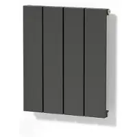 Maxaro Jupiter Designradiator | 37,5x50 cm Donkergrijs 292 Watt Aluminium Centrale verwarming