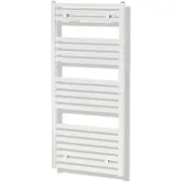 Maxaro Zeus Handdoekradiator | 50x122 cm Hoogglans wit 890 Watt Aluminium Centrale verwarming