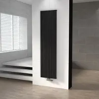 Maxaro Uranus Designradiator | 47x180 cm Mat zwart 1499 Watt Aluminium Centrale verwarming