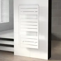 Maxaro Pluto Handdoekradiator | 60x120 cm Hoogglans wit 749 Watt Aluminium Centrale verwarming