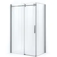 Maxaro Crystal Allure Douchecabine | 130x90 cm Chroom Helder glas Schuifdeur Rechthoek | Douchecabine | Glazen Douche Cabine