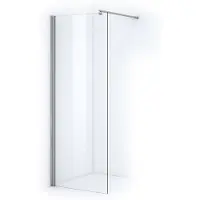 Maxaro Zircon Comfort Inloopdouche | 80 cm Chroom Helder glas Vaste wand