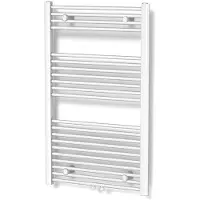 Maxaro Mars Handdoekradiator | 60x110 cm Wit glans 559 Watt Staal Centrale verwarming