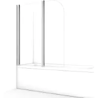 Maxaro Zircon Comfort Badwand | 120 cm Chroom Draaibaar Helder glas