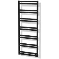 Maxaro Sirius Handdoekradiator | 50x127,6 cm Mat zwart 733 Watt Aluminium Centrale verwarming